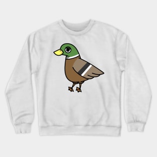 cute mallard duck cartoon graphic Crewneck Sweatshirt